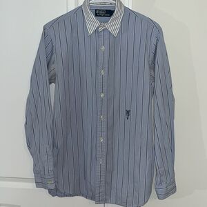 VTG Polo Ralph Lauren Stadium P Wing Stamp 67 Bleecker Shirt Snow Beach Hi Tech
